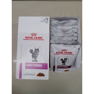 Royal Canin Early Renal 85g. 1กล่อง/12ซอง ไตระยะเริ่มต้นหรือแมวแก่ความเสี่ยงเป็นโรคไต