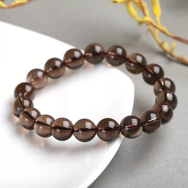 ROXANNE SMOKY QUARTZ CRYSTAL BRACELET