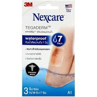 3M Nexcare Tegaderm A4 6x10cm แผ่นฟิล์มกันน้ำ ซอง 2 ชิ้น