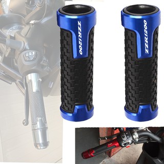 For Kawasaki ZZR1200 ZZR 1200 2002-2005 CNC Aluminum Rubber handle grips handlebar LOGO(ZZR1200)