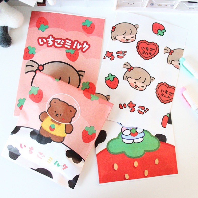 พร้อมส่ง 📍📍ลายใหม่ ถุงกระดาษ ซองกระดาษ ลายน่ารัก ลายการ์ตูน มาใหม่ๆ