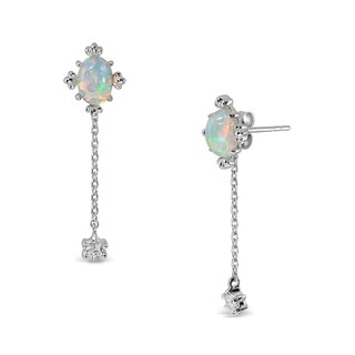 Mizuchol ต่างหูพลอย Opal TIARA OF HOPE EARRINGS