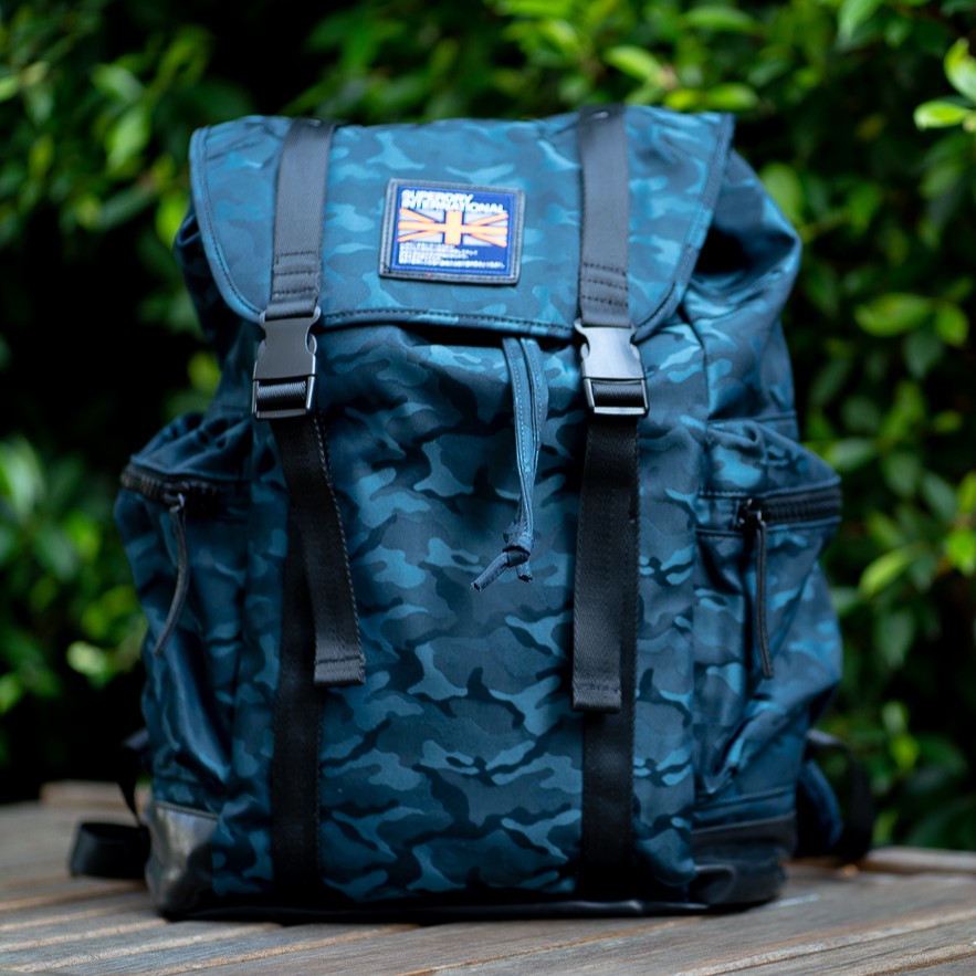 กระเป๋าเป้ Superdry รุ่น Camo City Breaker Backpack สี Teal ของแท้ 100% นำเข้าจากอังกฤษ