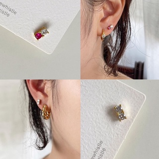 ‼️ต่างหูเงินแท้ แพ้ง่ายใส่ได้💯 Stud Daily Set (5psc)