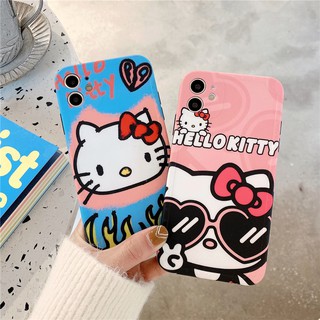 เคสซิลิโคน สำหรับ ไอโฟน iPhone 14 Pro Max iPhone 13 Pro Max iPhone 12 Pro Max iPhone 11 Cute Cartoon Hello Kitty เฮลโลคิตตี้ Silicone Case