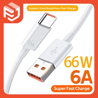 สายชาร์จ 6A ดั้งเดิม 66W Type C สายชาร์จสาย USB Quick Charger Cord Cable