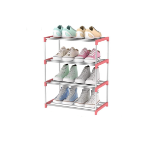 ชั้นวางรองเท้า ชั้นเก็บรองเท้า ชั้นวางรองเท้าสแตนเลส Shoe Rack ที่วางรองเท้า 3/4ชั้น-182