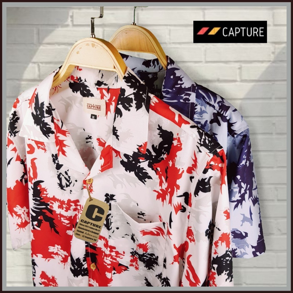 เสื้อเชิ้ตฮาวาย (Hawaii) แนวเดอะทอย ลายศิลป์ มีไซส์ M-2XL