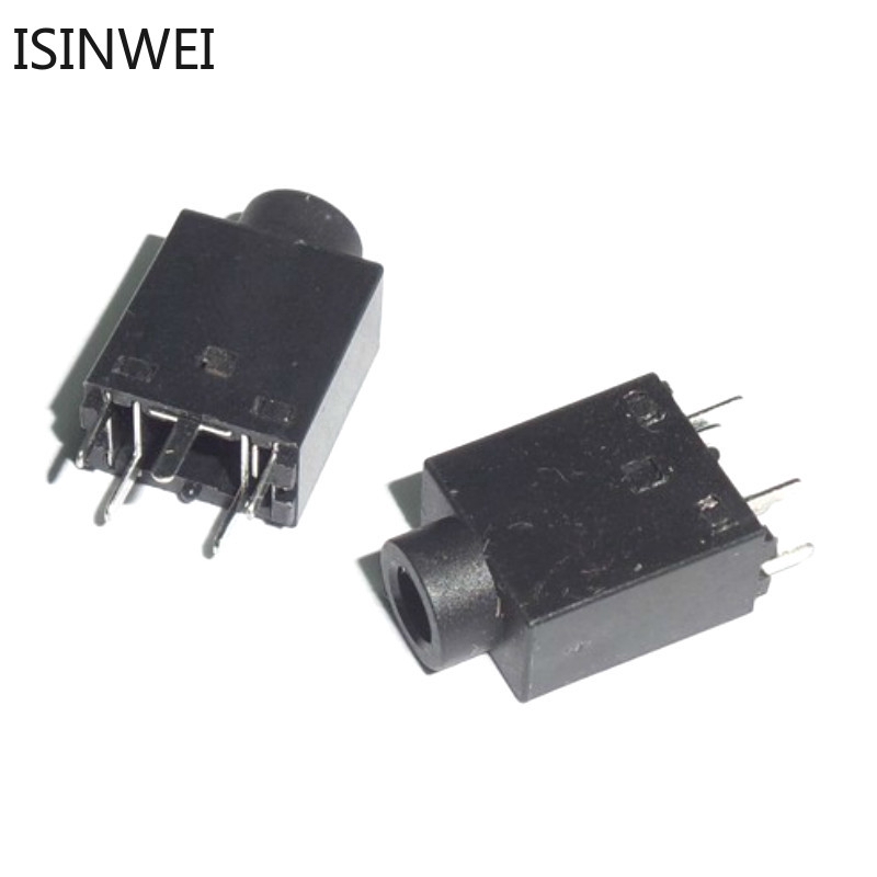10 ชิ้น 3 . 5 มม. female อะแดปเตอร์เชื่อมต่อเชื่อมต่อสายเคเบิ้ลเสียง dip 5 pin 180 องศาชุดหูฟังสเตอริโอแจ็ค pj 358 pj - 358