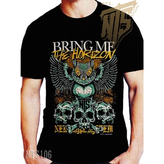 คอตต้อนคอกลม0 BMTH Bring Me the Horizon ROCK เสื้อยืด เสื้อวง เสื้อดำ สกรีนลาย ผ้าหนา  T SHIRT S M L XL XXLS-5XL