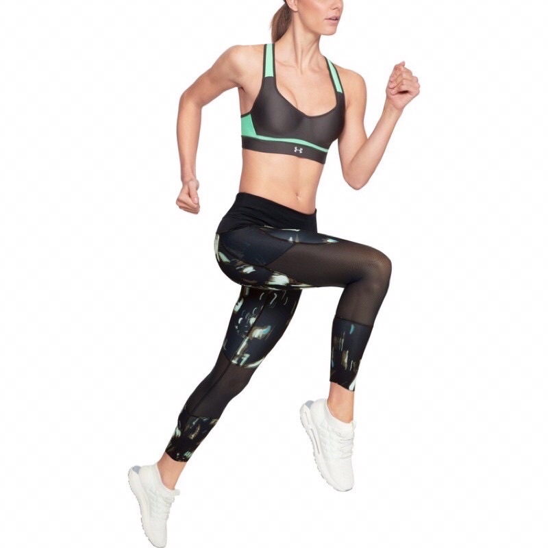 กางเกงวิ่งแบรนด์UnderArmourของแท้!!รุ่นUA Speedpocket Run Printed Crop (1318421-002)