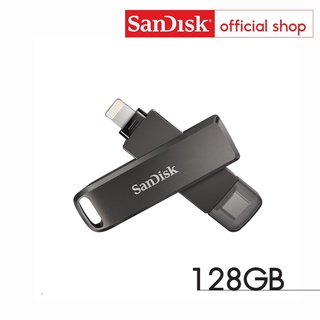 SanDisk iXpand Flash Drive Luxe 128G (SDIX70N-128G-GN6NE) แฟลชไดรฟ์2in1ใช้สำหรับ iPhone และ USB Type C