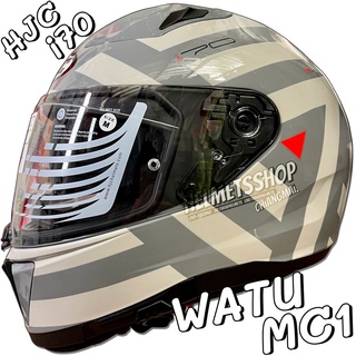 HJC i70 WATU MC1 [ เต็มใบ ] [ แว่น 2 ชั้น ] [ นวมถอดซักได้ ] [ มีช่องเว้า ]