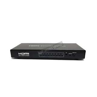 กล่อง HDMI Switch 8 Port Selector 8X1 Full HD กล่องเลือกสัญญาณเข้า 8ออก1จอ