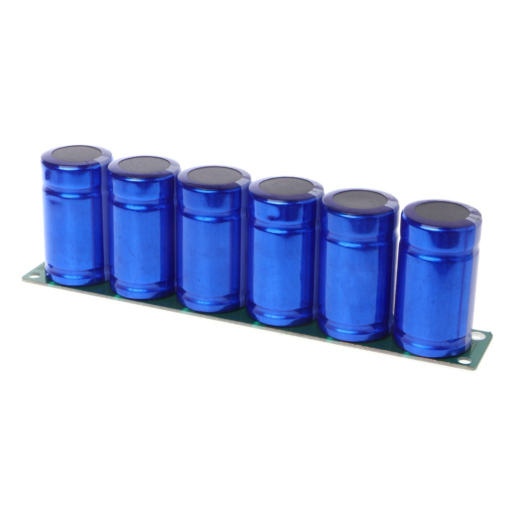farad capacitor 2 . 7 v 500 f ตัวเก็บประจุ 6 ชิ้น/1 ชุดพร้อมบอร์ดป้องกัน