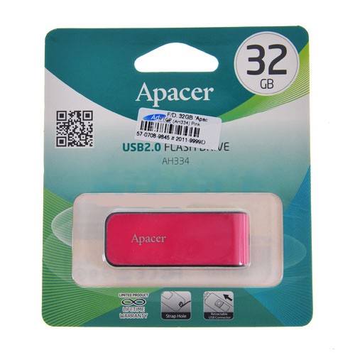 32GB 'Apacer' (AH334) Pink
