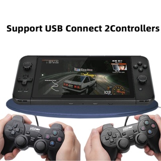 wHandheld Console Games X70 7.0Inch TN Screen 10Simulator 3000Game Built-In Retro Video Game Console Support HD Output C