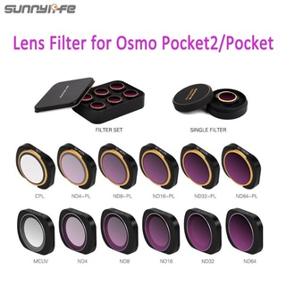 OSMO POCKET 2 Filter ND4PL ND8PL ND16PL ND32PL ND64PL NDPL Filter Set Lens Filter for For DJI Osmo Pocket Gimbal Camera Accesory