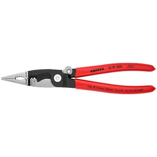 Knipex คีมปากรวมสำหรับงานติดตั้งไฟฟ้า 8 นิ้ว 6 in 1  รุ่น 1391200