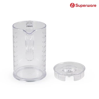 Srithai Superware เหยือกน้ำพลาสติกใส พร้อมฝา บอกระดับน้ำ ขนาด 1.2 ลิตร