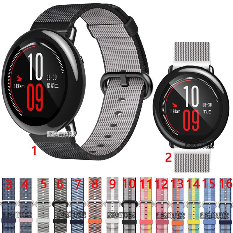 สายรัดตัวผ้าไนลอนสำหรับ Huami Amazfit Pace A1602