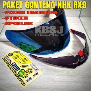 | สติกเกอร์สปอยเลอร์ NHK RX9 iridium flat visor + NHK RX9