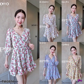เดรสสั้นลายดอก ส่งฟรีค่ะ