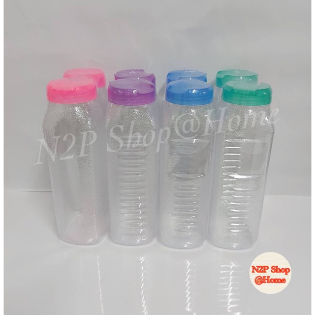 ขวดน้ำ ขวดใส่น้ำ ขวดน้ำพลาสติก กระบอกน้ำพลาสติก 1 ลิตร  (2ใบ/แพค)1001s