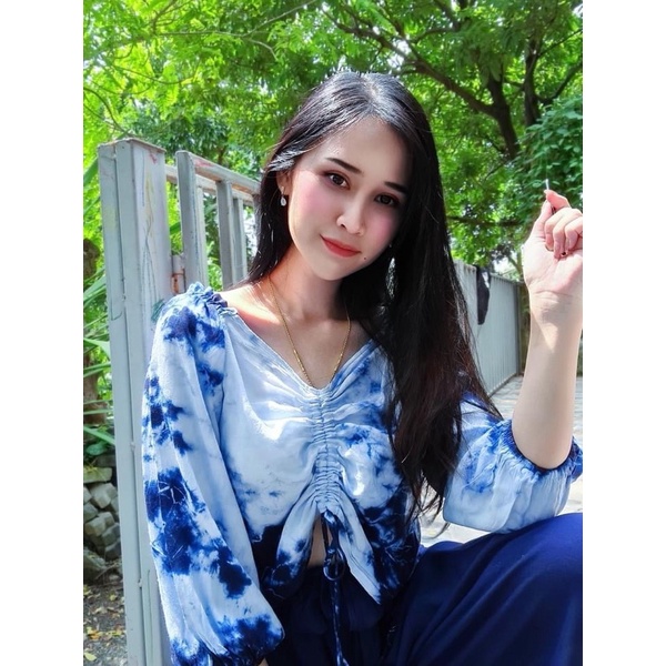 เสื้อครอปมัดย้อมน่ารักๆ 🎀 มินิมอลมากๆ💕💗🩷