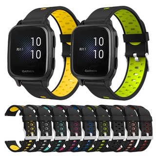 สายนาฬิกาข้อมือซิลิโคน 20 มม . สําหรับ Garmin Venu / Venu Sq / Sq Music / Garminmove 3 / Luxe / Style