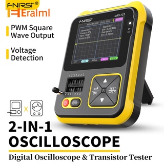 Eralml FNIRSI DSO-TC2 เครื่องวัดออสซิลโลสโคป ดิจิทัล แบบพกพา อเนกประสงค์ 2-in-1 Diy