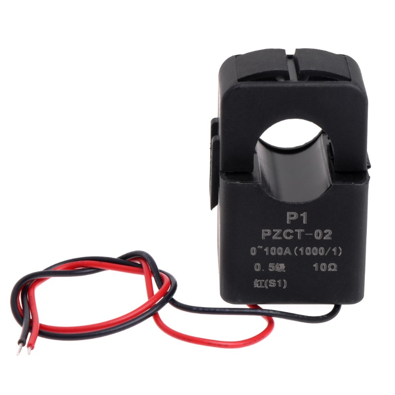 Sup PZCT-02 หม้อแปลงกระแสไฟฟ้า 100A 100mA สําหรับมิเตอร์วัดพลังงาน แบบพกพา