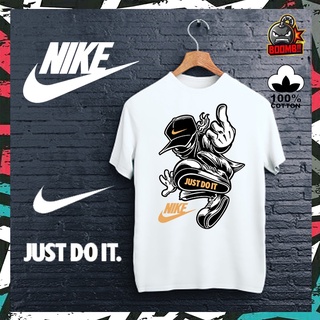 [S-5XL] Nike ลดราคา เสื้อยืดแขนสั้นลําลอง ผ้าฝ้าย 100% พิมพ์ลาย ทรงหลวม พลัสไซซ์ แฟชั่นสําหรับผู้ชาย และผู้หญิง ไซซ์ XS-