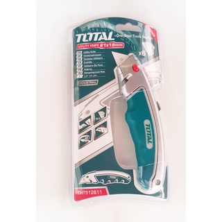 Total มีดอเนกประสงค์ รุ่นงานหนัก พร้อมใบมีด 6 ใบ รุ่น THT5126128 ( Utility Knife ) - ไม่รวมค่าขนส่ง