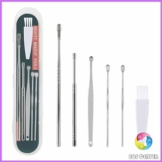 EC. ชุดไม้แคะหู พร้อมกล่องใส่ คุณภาพดี วัสดุสเตนเลส ขนาดสามารถพกพา Ear picking set