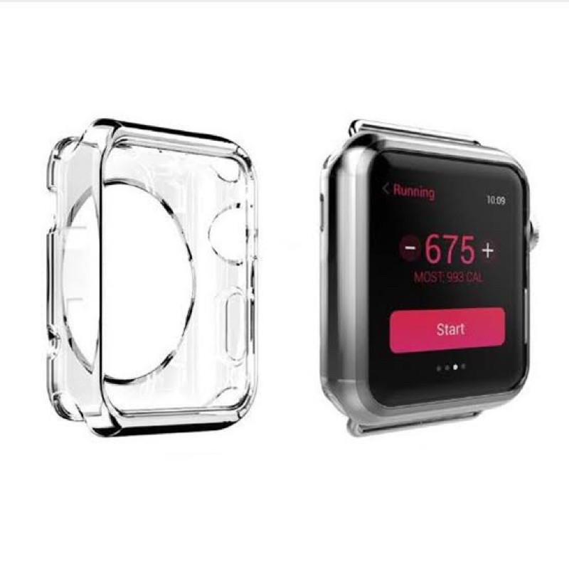 เคส นิ่มไม่ครอบหน้าปัด HALF ใช้สำหรับ i watch ULTRA 1/2/3/4/5/6/7/se/8/9