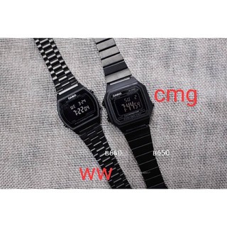 B640WB-1AEF  CASIO  Black Collection  สีดำเหลี่ยมเล็ก