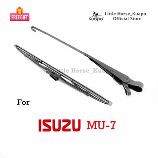 Kuapo ชุดปัดน้ำฝน ด้านหลัง อีซูซุ มิว-7  ISUZU MU7 MU-7 ทุกรุ่น ที่ปัดน้ำฝน กระจก หลัง (ก้าน/แขน + ใบ ปัดน้ำฝน) อีซูซุมิว7