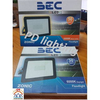 โคมไฟ Floodlight BEC Zonic 30W 6000K/3000K IP65