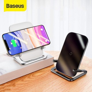 แท่นชาร์จไร้สาย BASEUS Wireless 15W Fast Charger Pad Desktop Phone Holder Stand [CE Certificated]