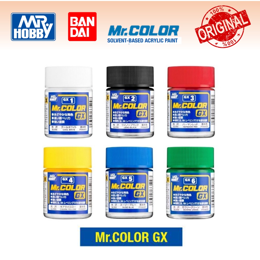 Mr Color Mr Hobby Paint Mr Color GX / GX Series Gundam Color (GX1-GX6 ) 18ml