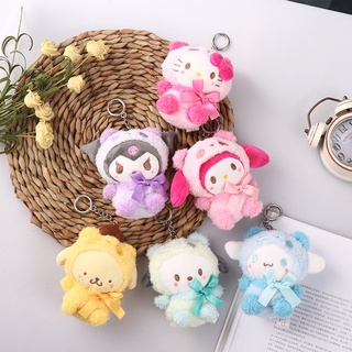 พวงกุญแจ จี้ตุ๊กตาแมวน่ารัก แฟชั่น Kulomi Sanrio Series สําหรับทุกเพศ