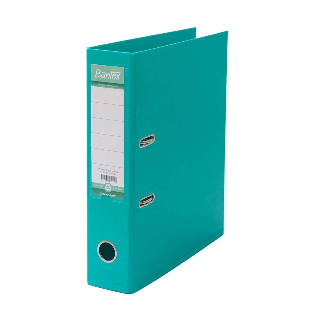 [Zada] Bantex Lever Arch File Ordner Plastic A4 7cm Turquoise 1450 22
