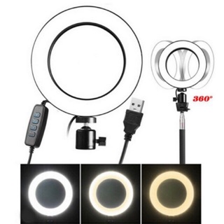 ไฟไลฟ์สด LED Selfy Ring Light 📸 ไฟไลฟ์สด🌈 3โหมด ปรับได้