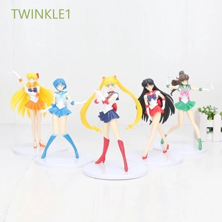 Twinkle1 ฟิกเกอร์เซเลอร์มูนขนาด 18 ซม . 5 ชิ้น / ชุด