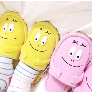 Pre-order Barbapapa fleence slippers สีชมพู