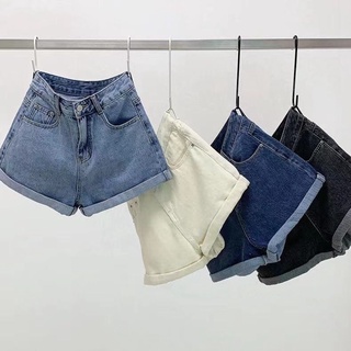 MYGIRLSHOP.TH👑👑กางเกงยีนส์ ขาสั้นพับขา 🥰608