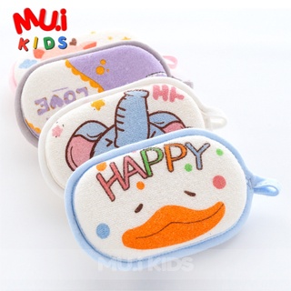 muikids ฟองน้ำอาบน้ำเด็ก ฟองน้ำขัดตัว ถูตัวเด็ก ฟองน้ำลายการ์ตูน ฟองน้ำผ้าขัดผิว  อุปกรณ์อาบน้ำเด็ก ของใช้เด็กอ่อนทารก