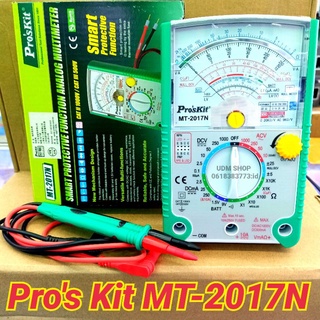 Pros Kit MT-2017N Analog Multimeter มัลติมิเตอร์เข็ม มิเตอร์วัดไฟ มัลติมิเตอร์แบบอนาล็อก มิเตอร์วัดไฟแบบเข็ม