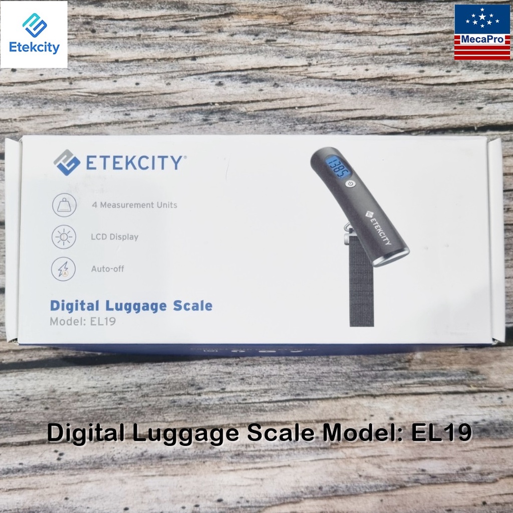 Etekcity® EL19 Handheld Digital Luggage Scale เครื่องชั่งน้ำหนักกระเป๋าเดินทางดิจิตอล ที่ชั่งแบบแขวน ตาชั่งกระเป๋า